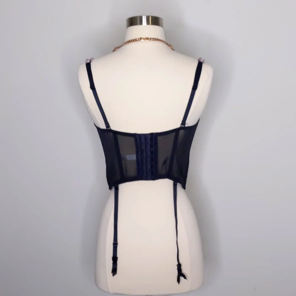 Gilligan & O'Malley Intimates bustier black Corset size 39B underwire